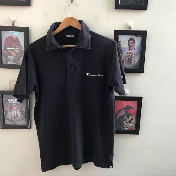 Champion Black polo(M-L) - Picture 8 of 9